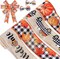 30 Yards Fall Thanksgiving Wired Edge Ribbon White Black Buffalo Plaids Ribbon Autumn Leaves Pumpkin Truck Craft Ribbon Rustic Vintage Farmhouse Wrapping Ribbon for Wreath Floral Bow, 4 Rolls.